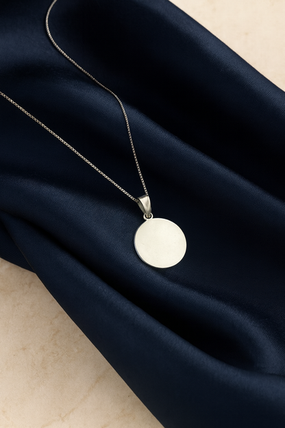 Medalla circular plata 925