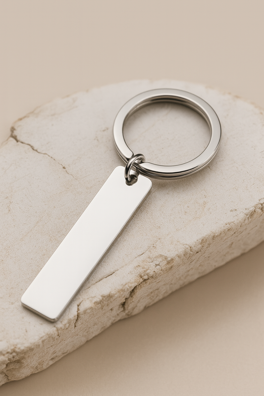 Llavero rectangular Acero inox